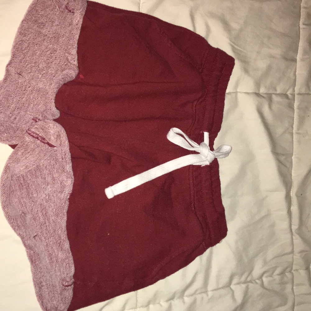 Maroon shorts